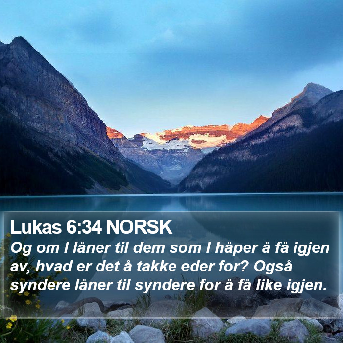 Lukas 6:34 NORSK Bible Study