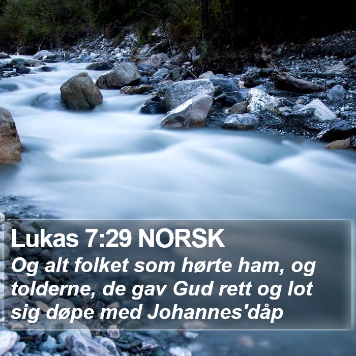 Lukas 7:29 NORSK Bible Study