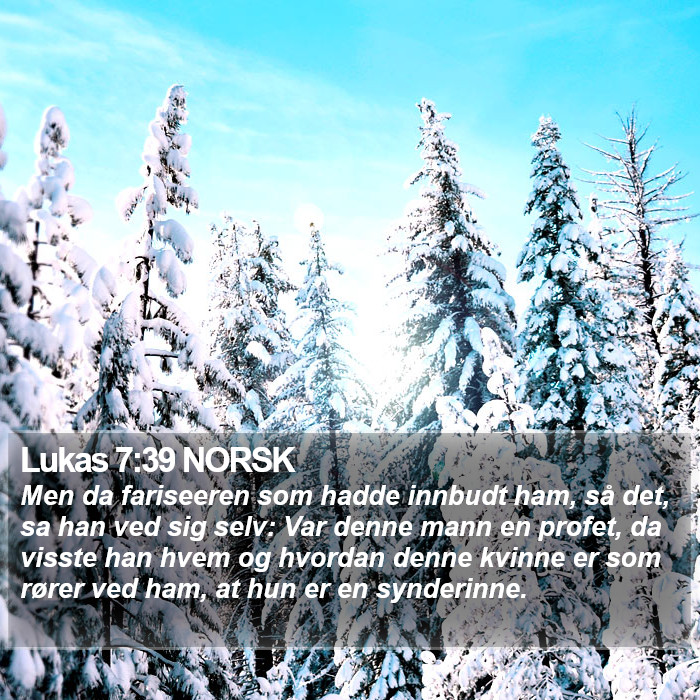 Lukas 7:39 NORSK Bible Study