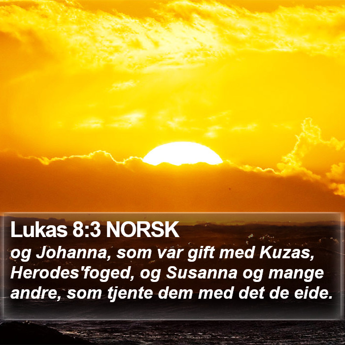 Lukas 8:3 NORSK Bible Study