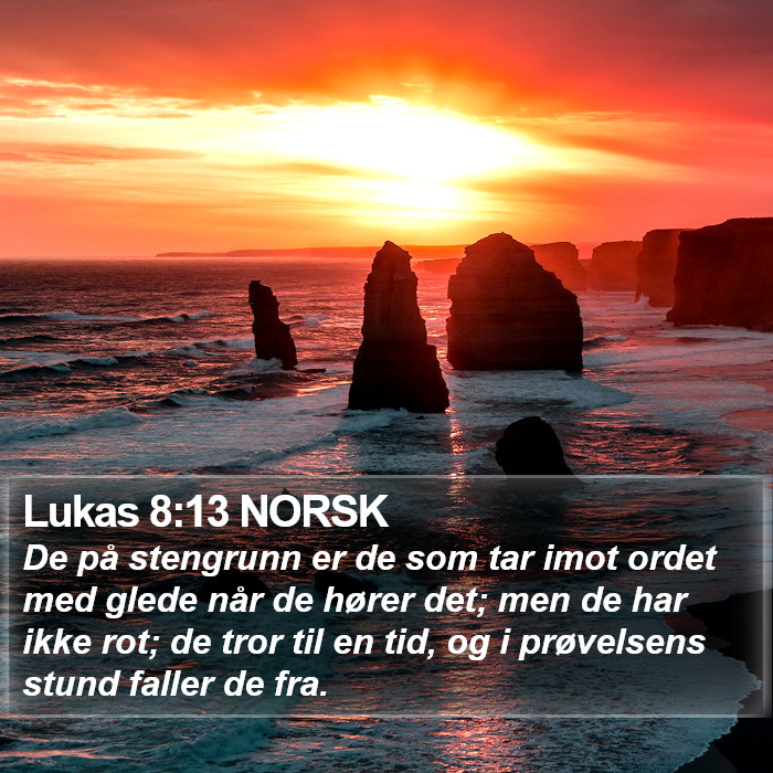 Lukas 8:13 NORSK Bible Study