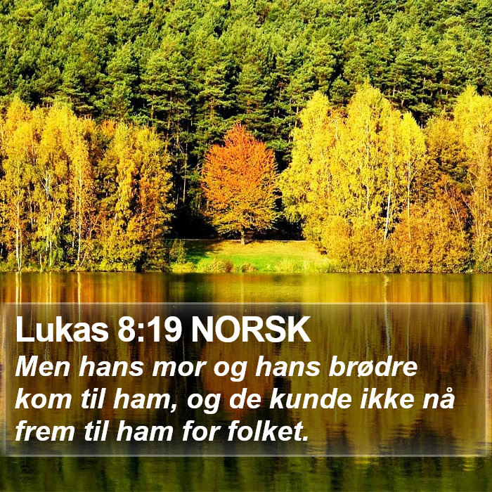 Lukas 8:19 NORSK Bible Study