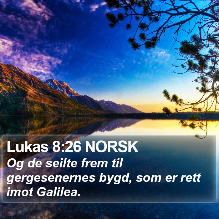 Lukas 8:26 NORSK Bible Study