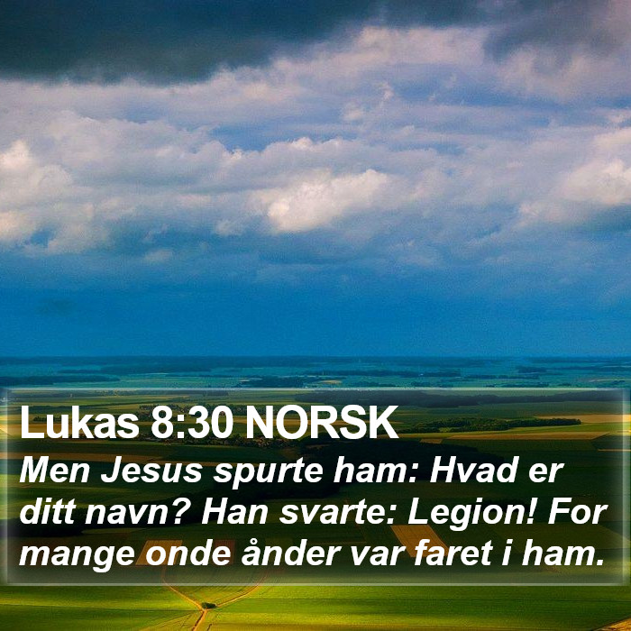 Lukas 8:30 NORSK Bible Study