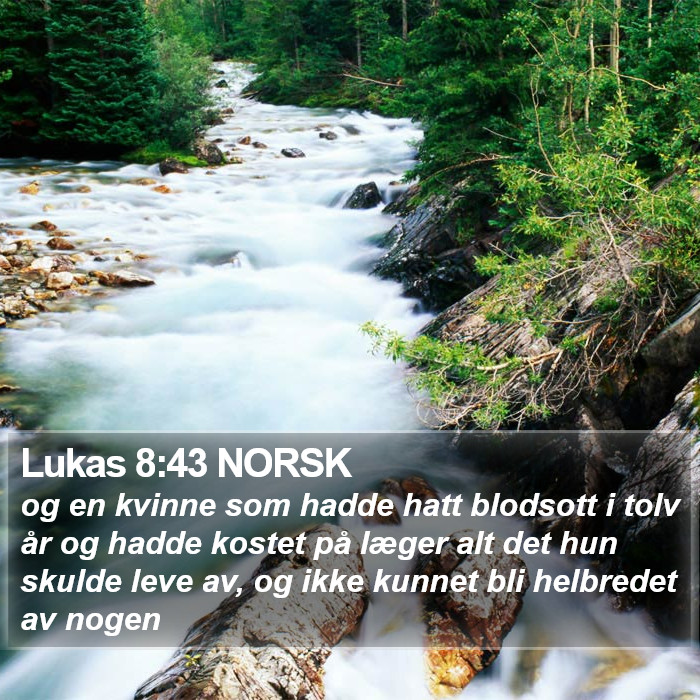 Lukas 8:43 NORSK Bible Study