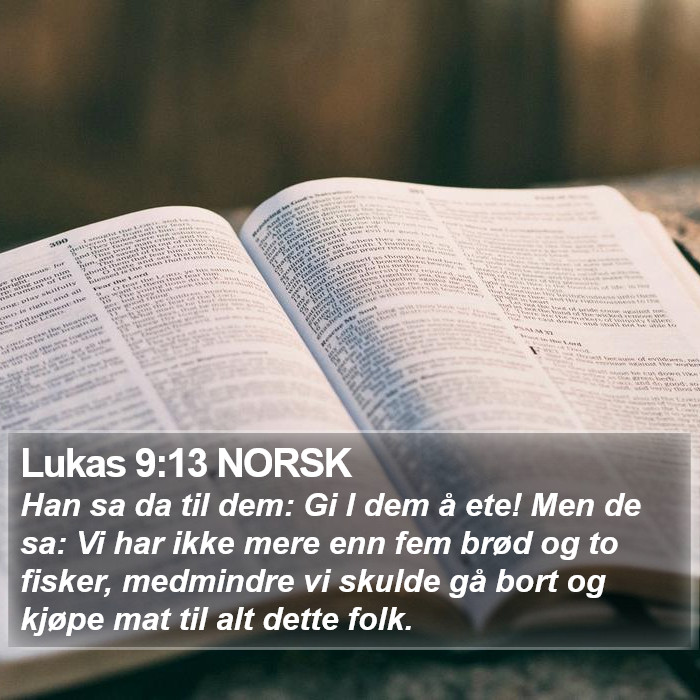 Lukas 9:13 NORSK Bible Study