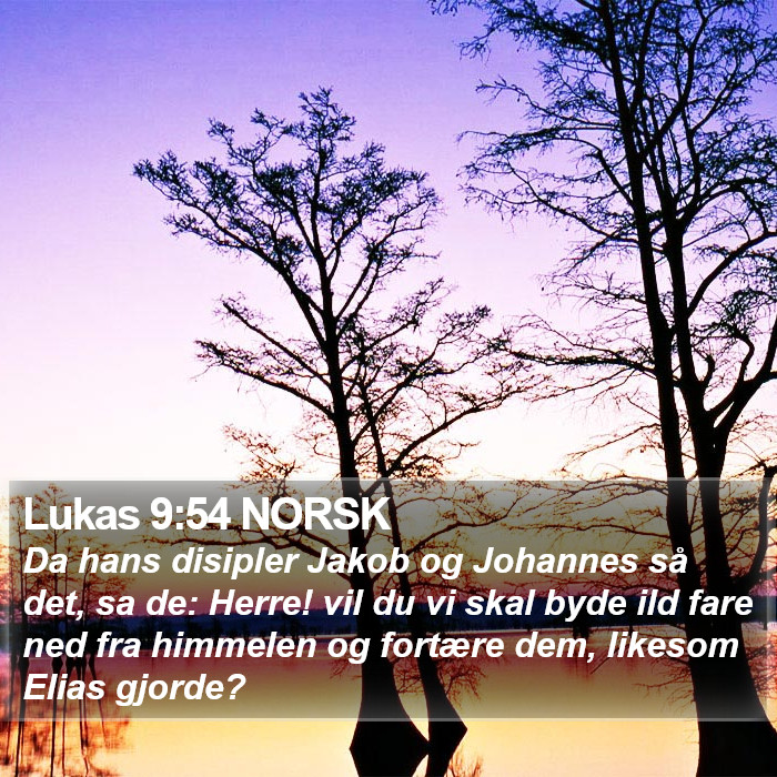 Lukas 9:54 NORSK Bible Study