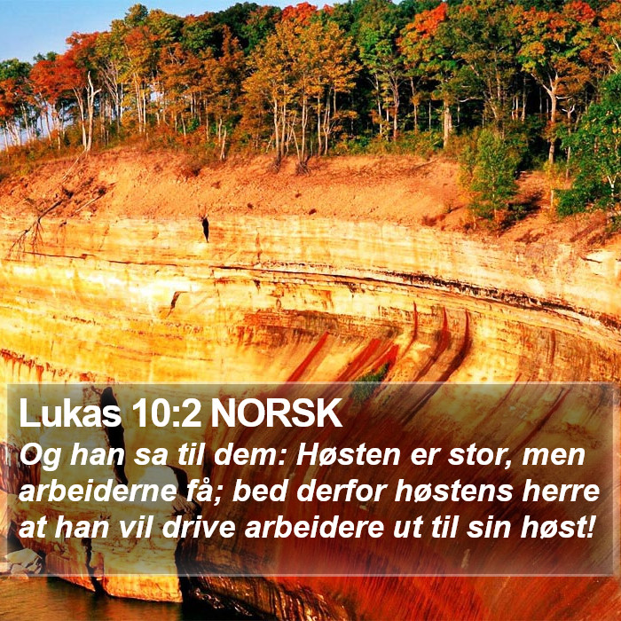 Lukas 10:2 NORSK Bible Study