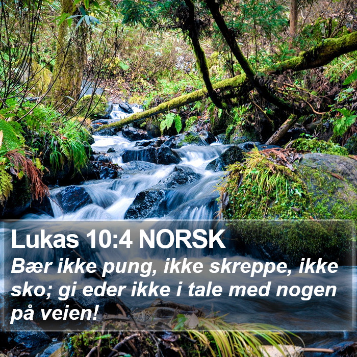 Lukas 10:4 NORSK Bible Study