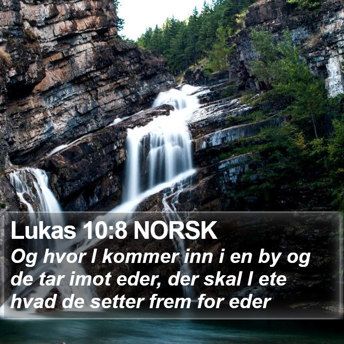 Lukas 10:8 NORSK Bible Study