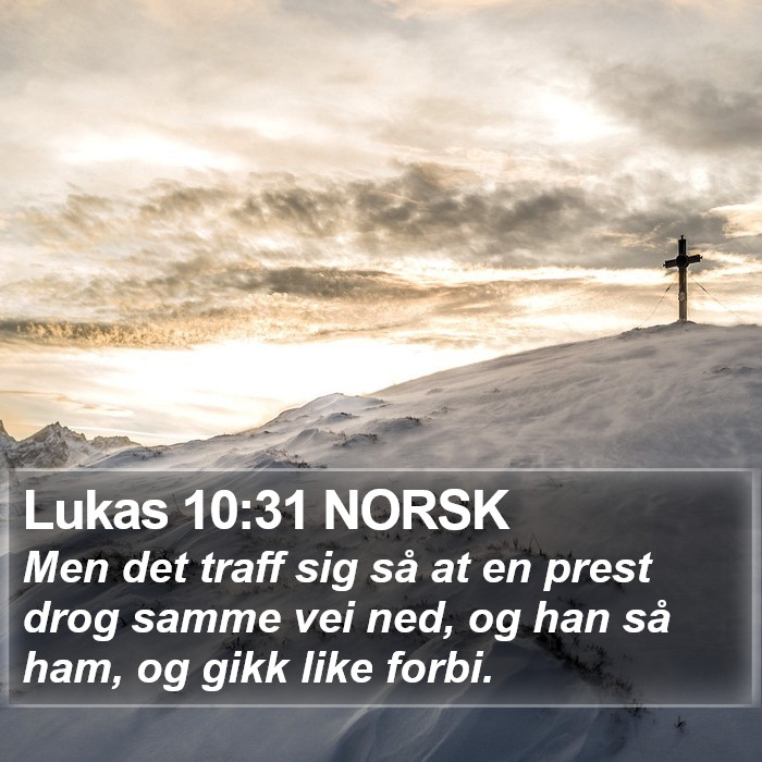 Lukas 10:31 NORSK Bible Study