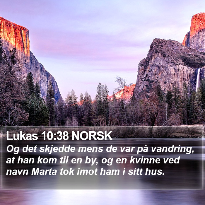 Lukas 10:38 NORSK Bible Study