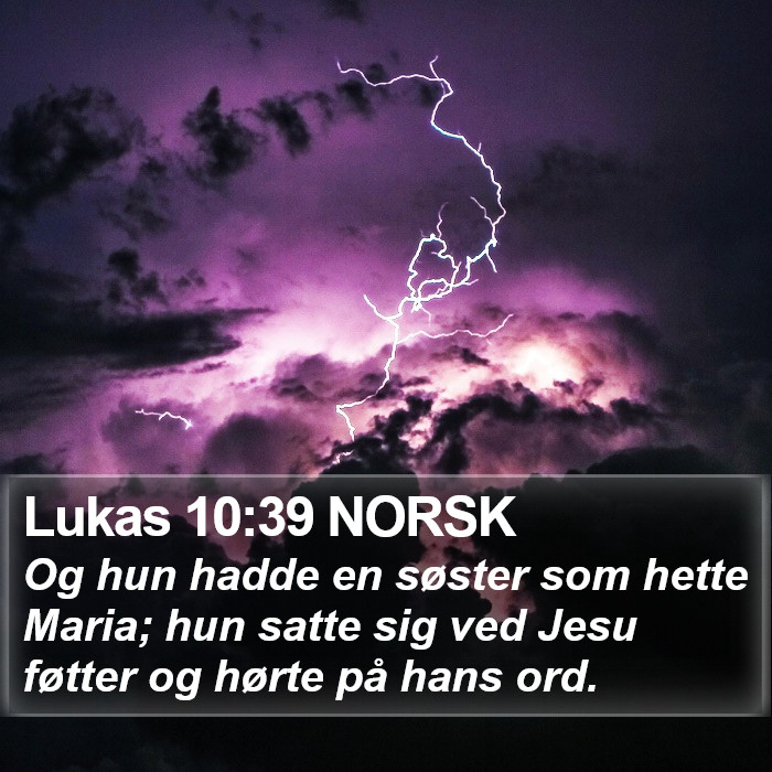 Lukas 10:39 NORSK Bible Study