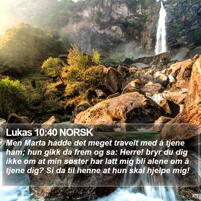 Lukas 10:40 NORSK Bible Study