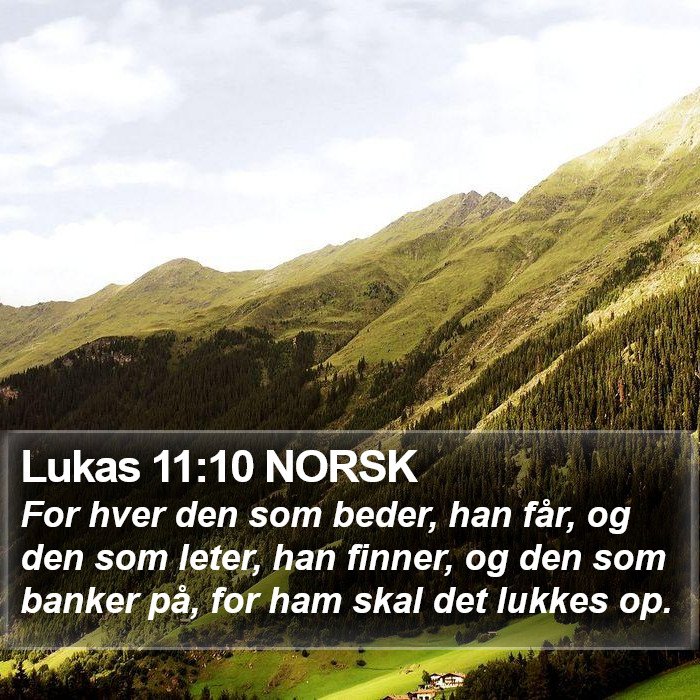 Lukas 11:10 NORSK Bible Study