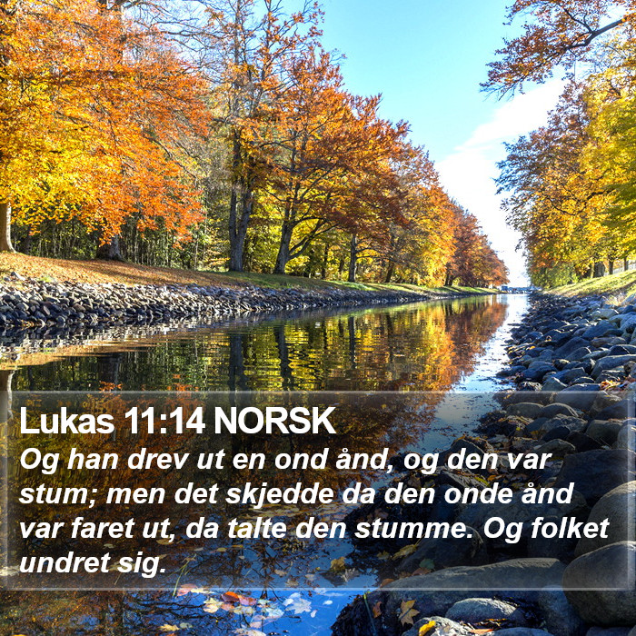 Lukas 11:14 NORSK Bible Study