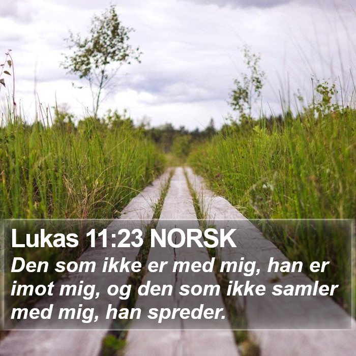 Lukas 11:23 NORSK Bible Study