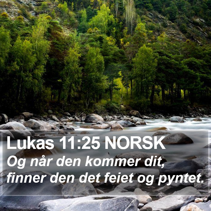 Lukas 11:25 NORSK Bible Study