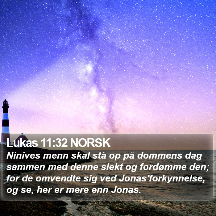 Lukas 11:32 NORSK Bible Study