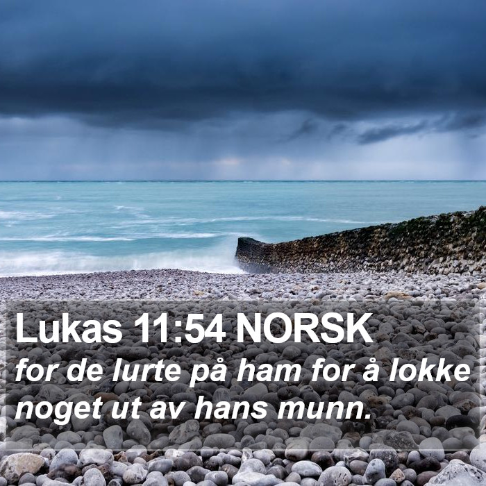 Lukas 11:54 NORSK Bible Study