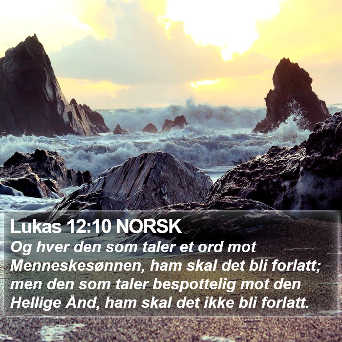 Lukas 12:10 NORSK Bible Study