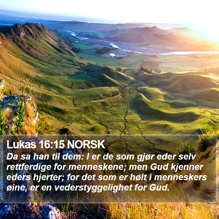 Lukas 16:15 NORSK Bible Study