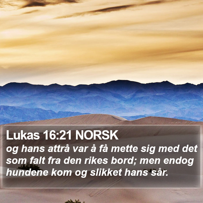 Lukas 16:21 NORSK Bible Study