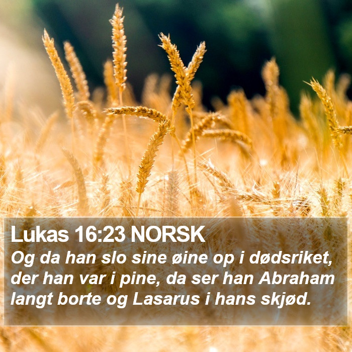 Lukas 16:23 NORSK Bible Study