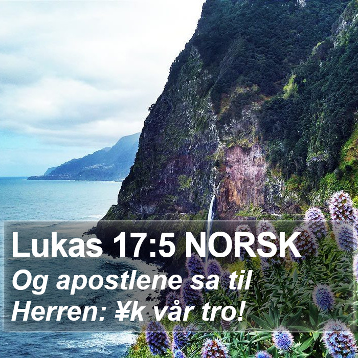 Lukas 17:5 NORSK Bible Study