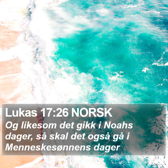 Lukas 17:26 NORSK Bible Study