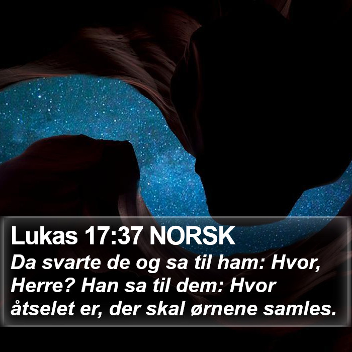 Lukas 17:37 NORSK Bible Study
