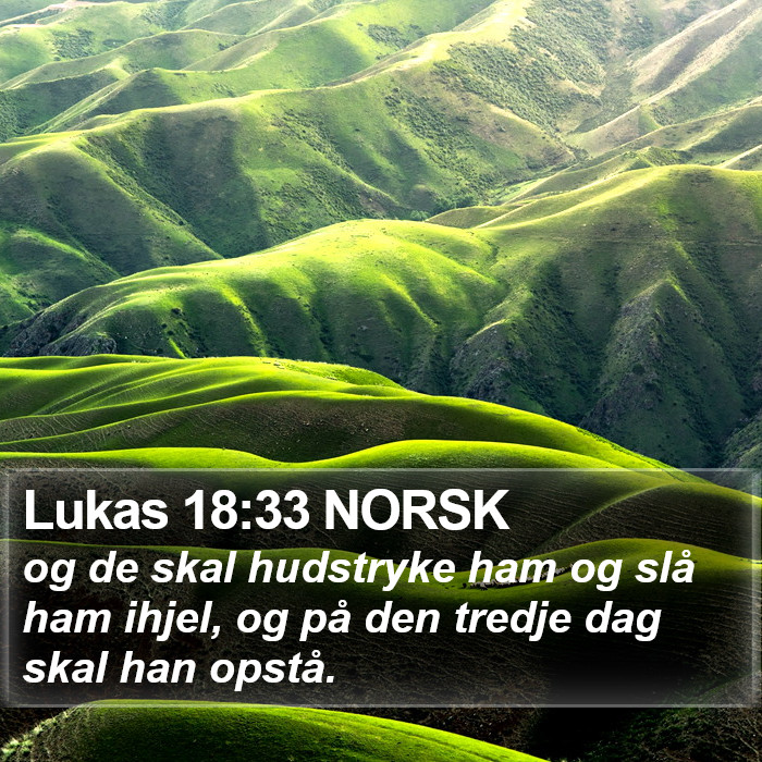 Lukas 18:33 NORSK Bible Study