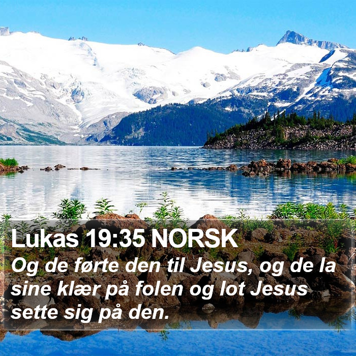 Lukas 19:35 NORSK Bible Study