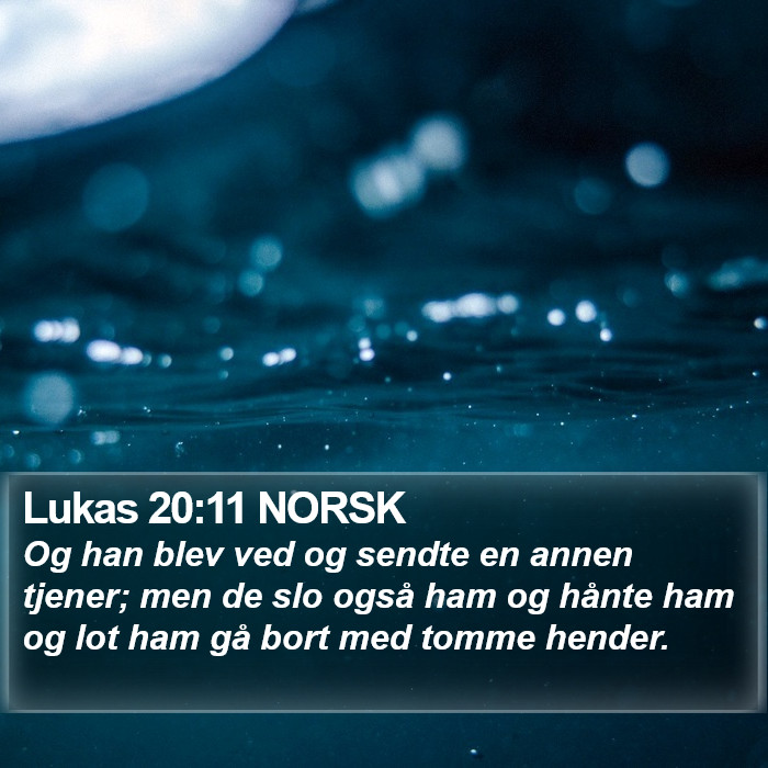 Lukas 20:11 NORSK Bible Study