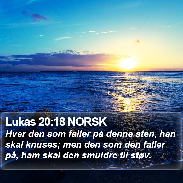 Lukas 20:18 NORSK Bible Study