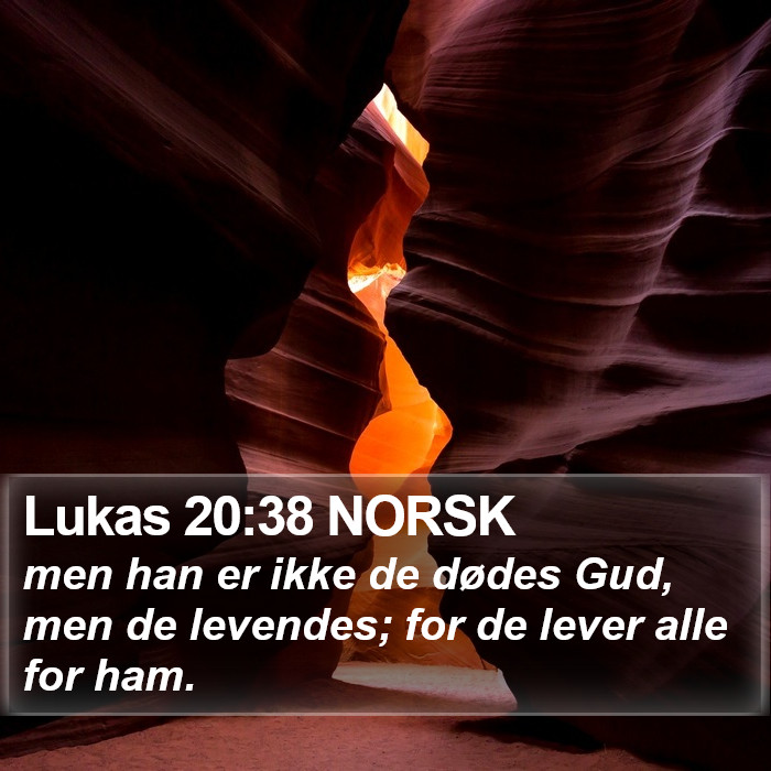 Lukas 20:38 NORSK Bible Study