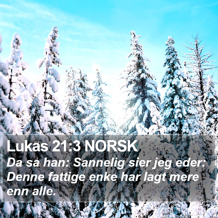 Lukas 21:3 NORSK Bible Study