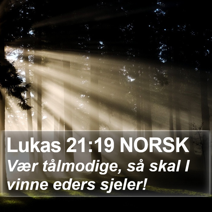 Lukas 21:19 NORSK Bible Study