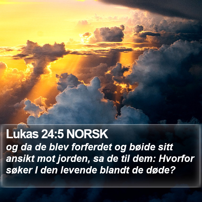 Lukas 24:5 NORSK Bible Study