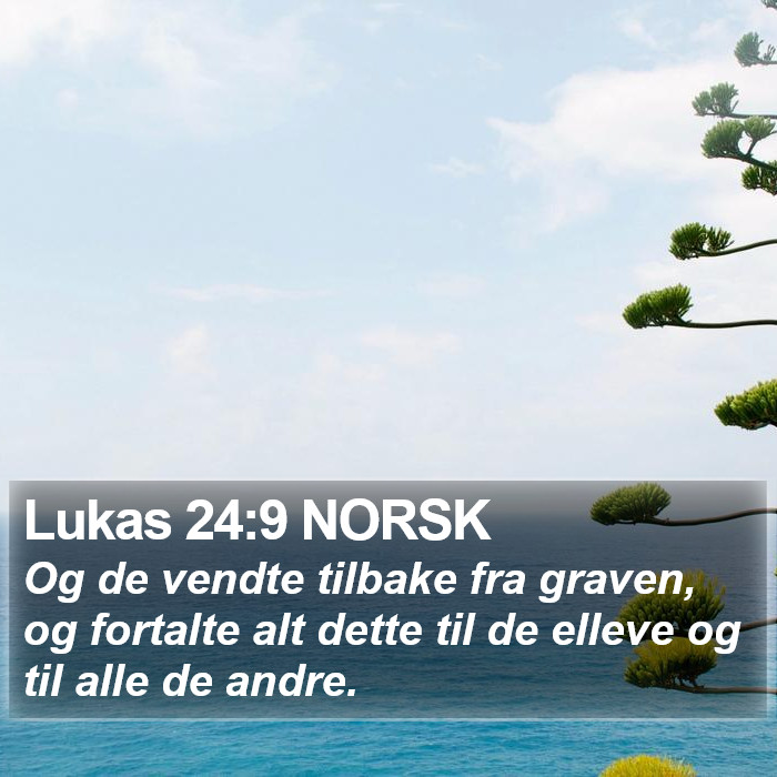 Lukas 24:9 NORSK Bible Study