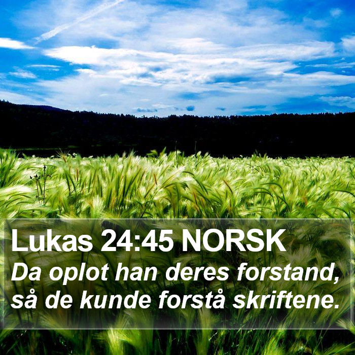 Lukas 24:45 NORSK Bible Study