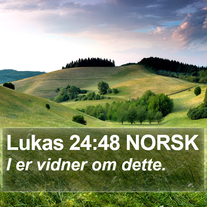 Lukas 24:48 NORSK Bible Study
