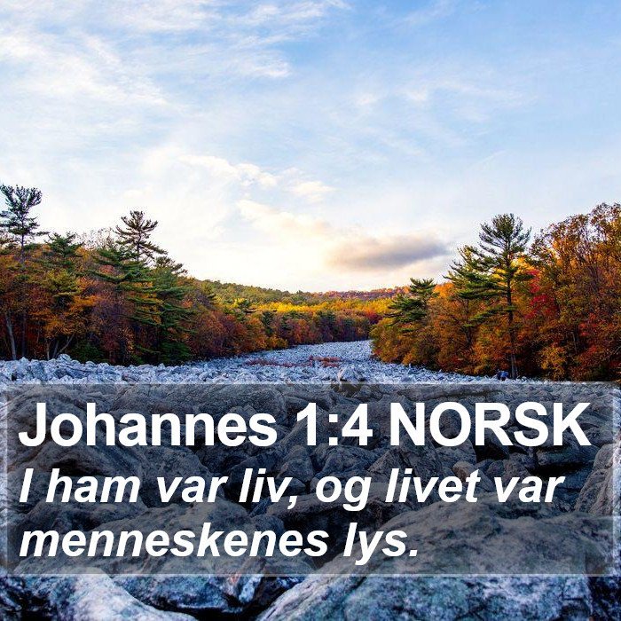 Johannes 1:4 NORSK Bible Study