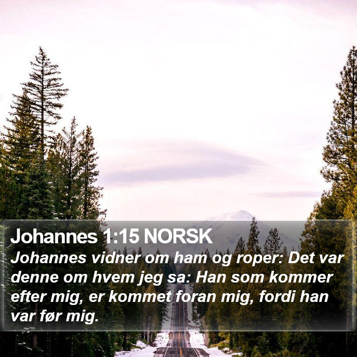 Johannes 1:15 NORSK Bible Study