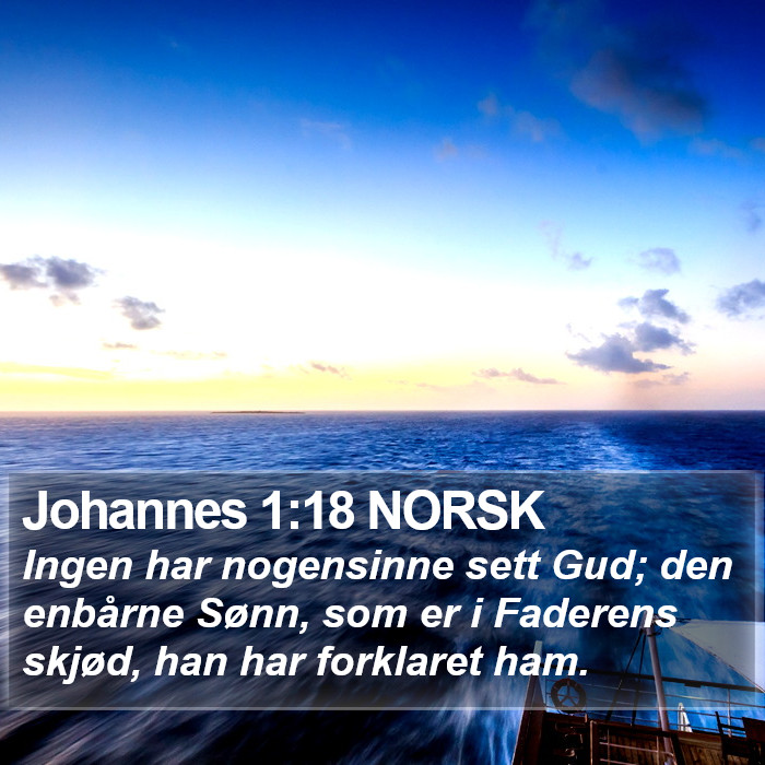 Johannes 1:18 NORSK Bible Study