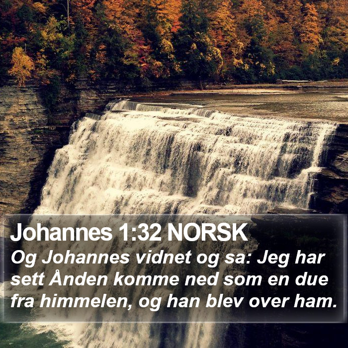 Johannes 1:32 NORSK Bible Study