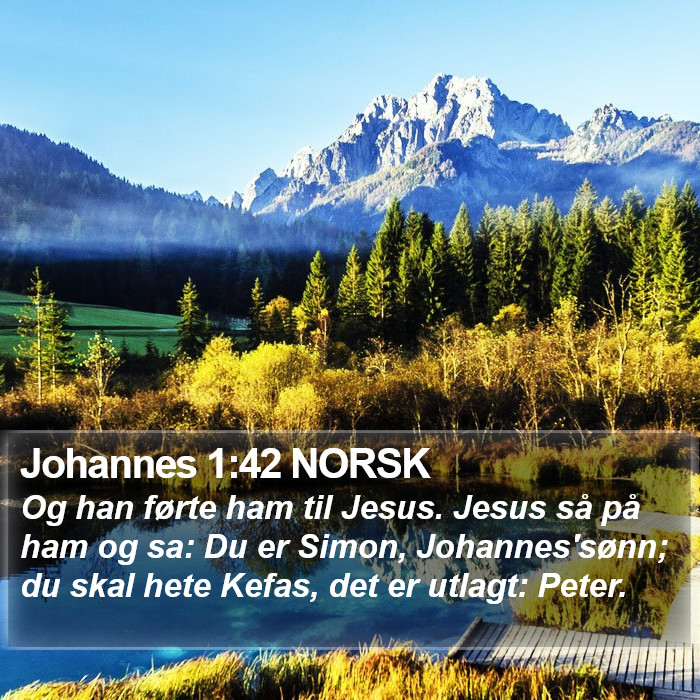 Johannes 1:42 NORSK Bible Study