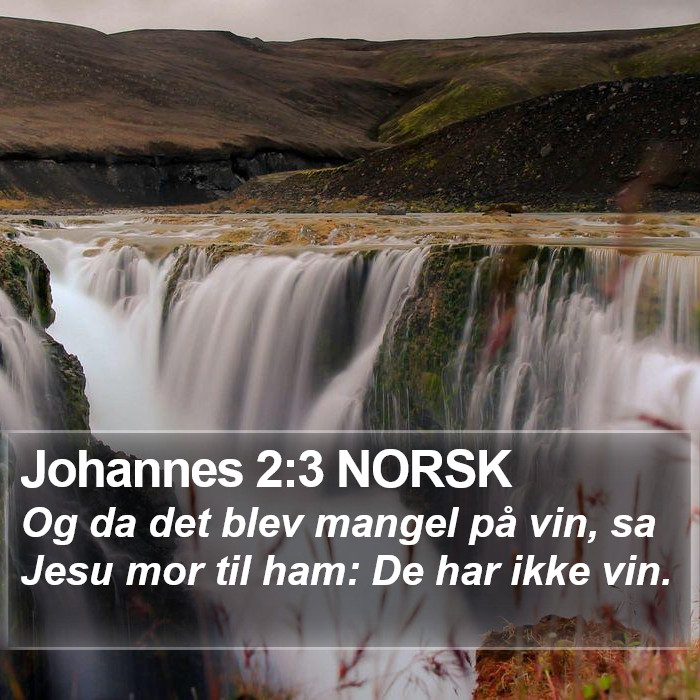 Johannes 2:3 NORSK Bible Study