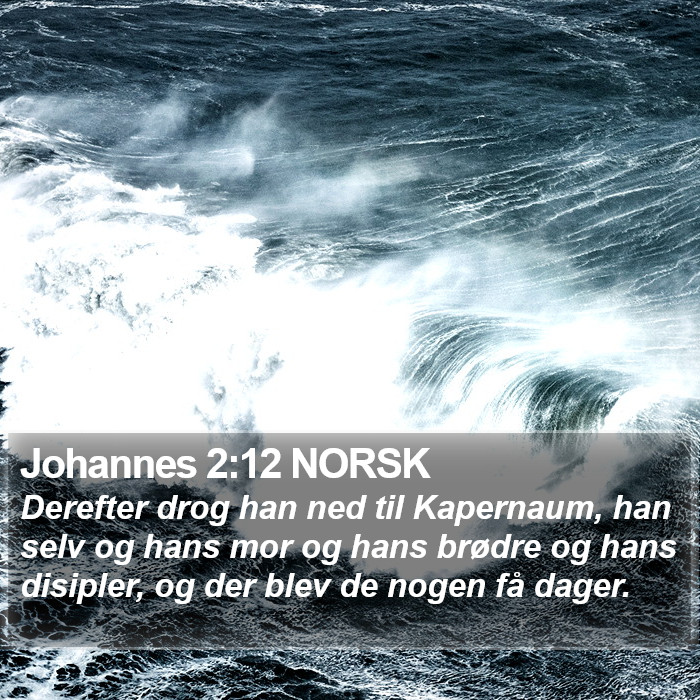 Johannes 2:12 NORSK Bible Study