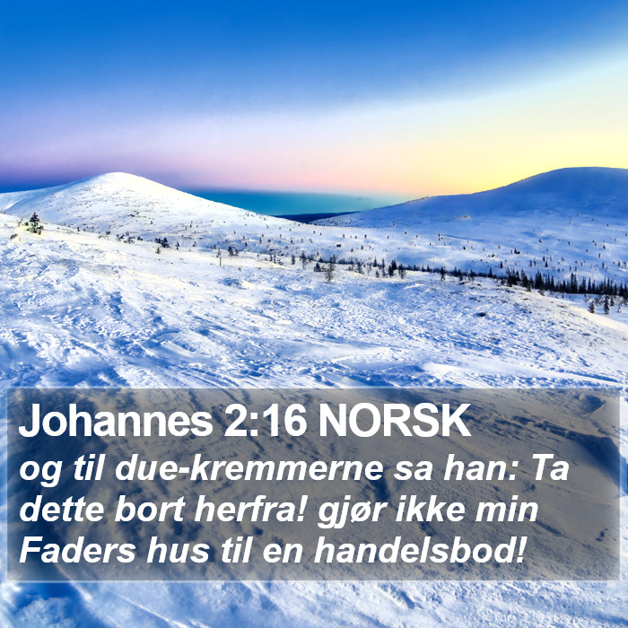 Johannes 2:16 NORSK Bible Study